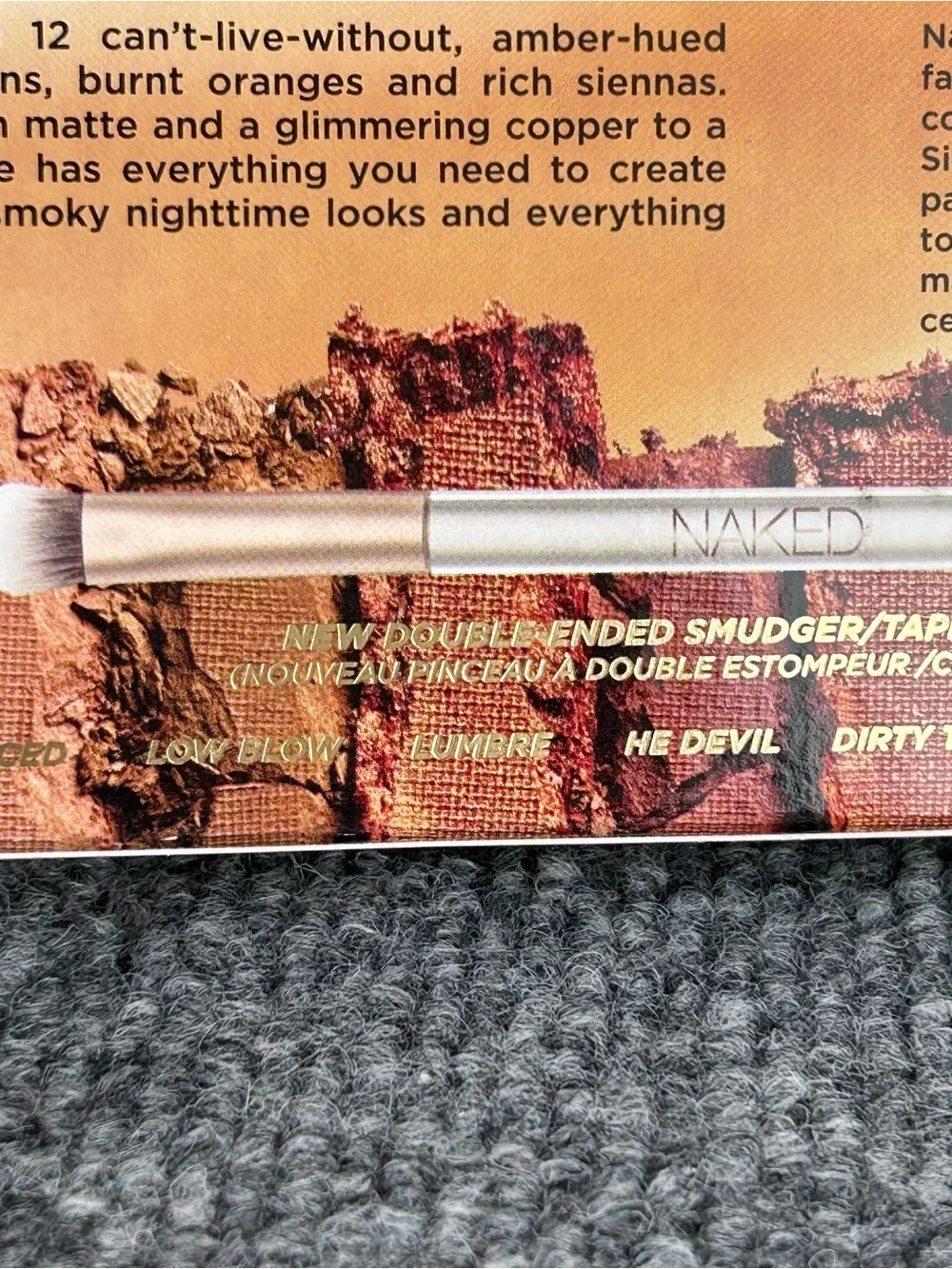 Urban Decay NAKED HEAT Eyeshadow Palette 12 Warm Neutral Shades ~ New in Box